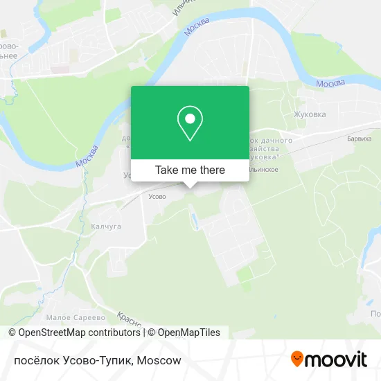 посёлок Усово-Тупик map