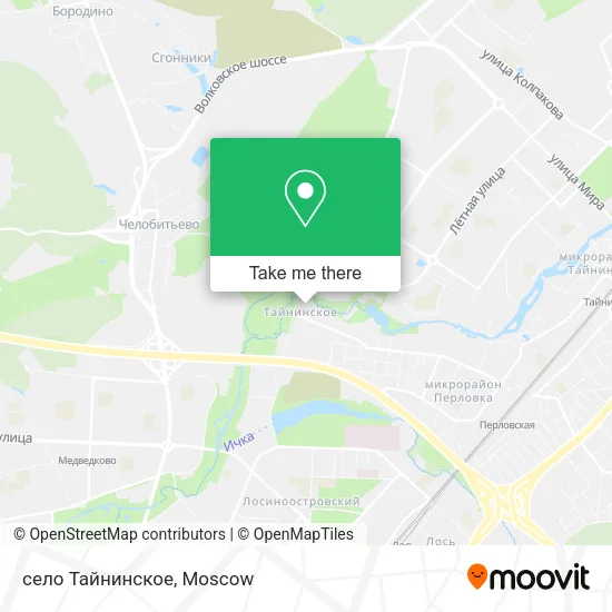 село Тайнинское map