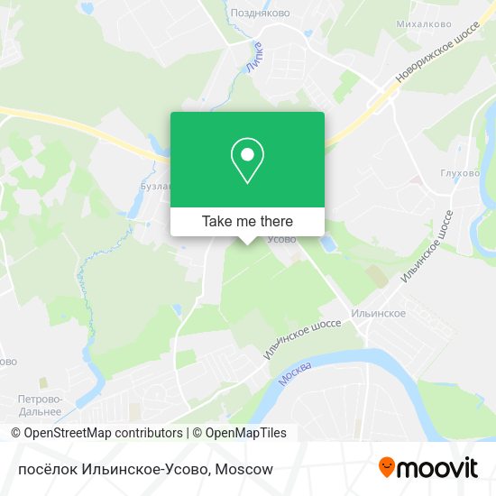 посёлок Ильинское-Усово map
