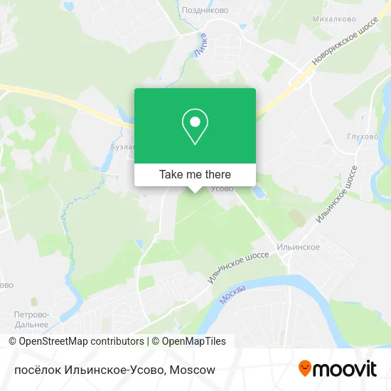 посёлок Ильинское-Усово map