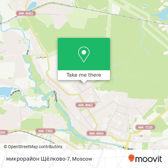 микрорайон Щёлково-7 map