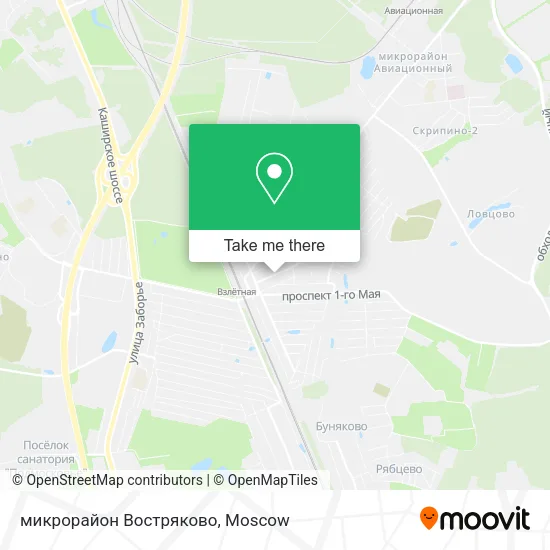 микрорайон Востряково map