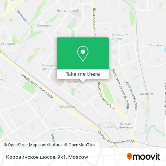 Коровинское шоссе, 9к1 map