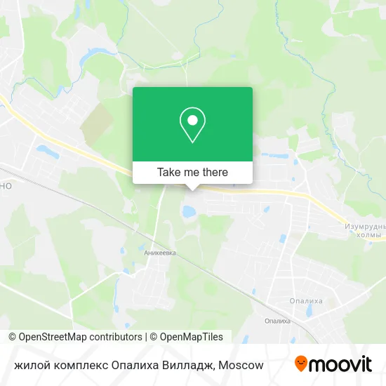 жилой комплекс Опалиха Вилладж map