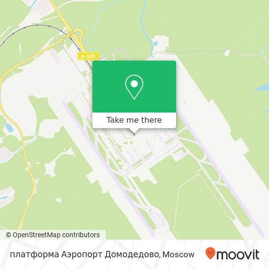 платформа Аэропорт Домодедово map