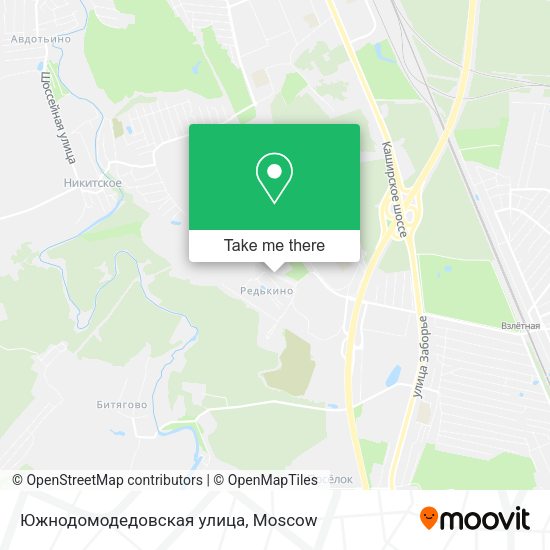 Южнодомодедовская улица map