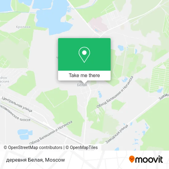 деревня Белая map