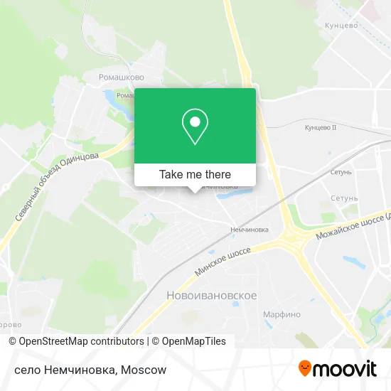 село Немчиновка map