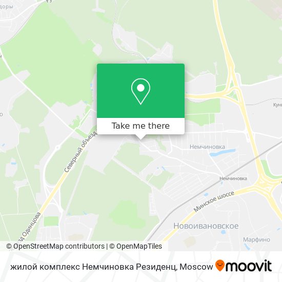 жилой комплекс Немчиновка Резиденц map