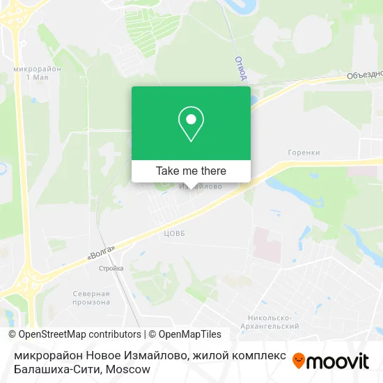микрорайон Новое Измайлово, жилой комплекс Балашиха-Сити map