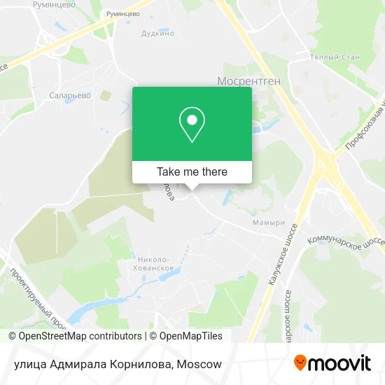 улица Адмирала Корнилова map