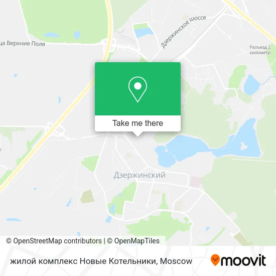 жилой комплекс Новые Котельники map