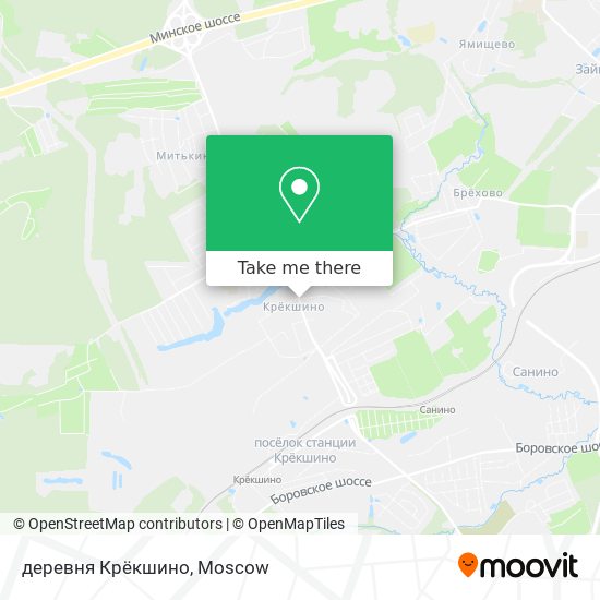 деревня Крёкшино map