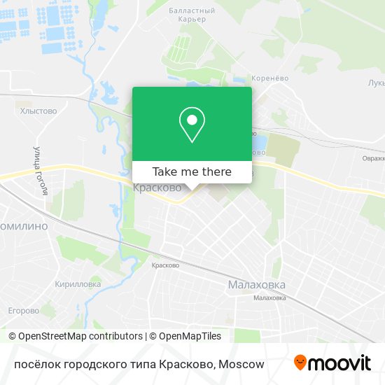 посёлок городского типа Красково map