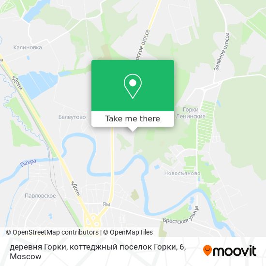 деревня Горки, коттеджный поселок Горки, 6 map