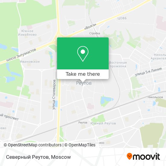 Северный Реутов map