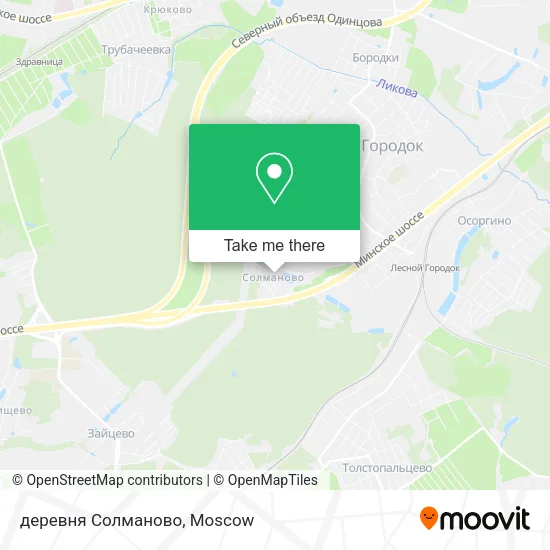 деревня Солманово map