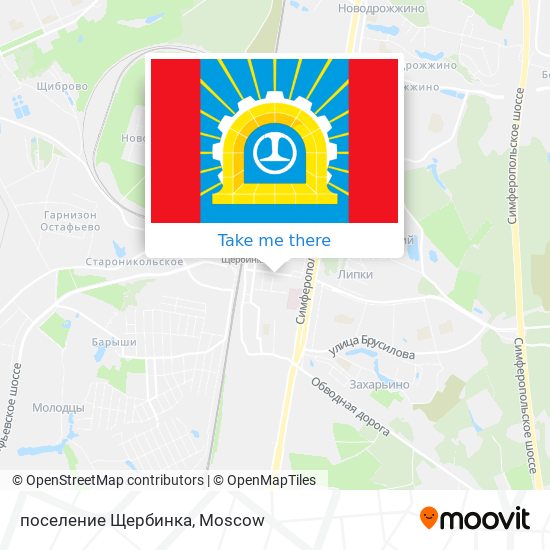 поселение Щербинка map