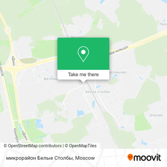 микрорайон Белые Столбы map