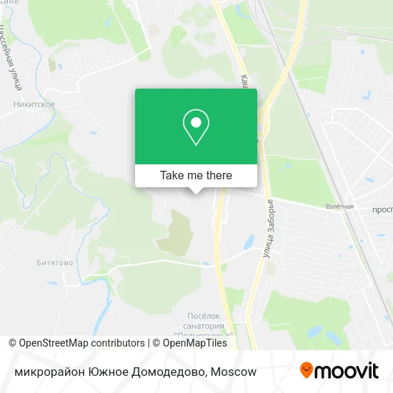 микрорайон Южное Домодедово map