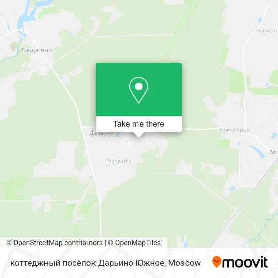 коттеджный посёлок Дарьино Южное map