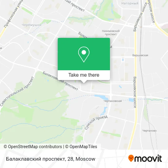 Балаклавский проспект, 28 map