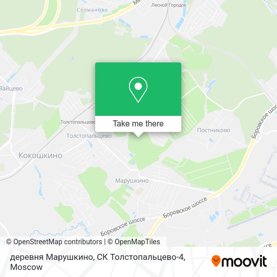 деревня Марушкино, СК Толстопальцево-4 map