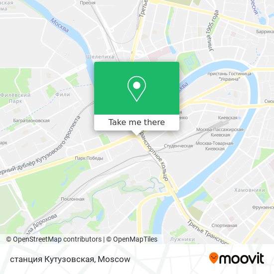 станция Кутузовская map