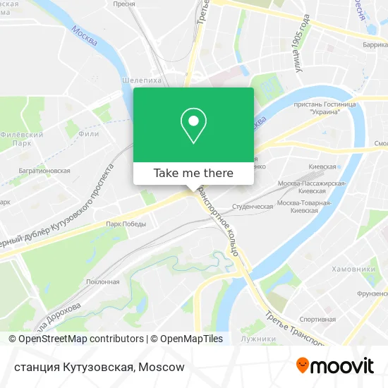 станция Кутузовская map