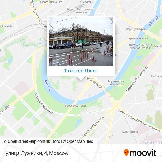 улица Лужники, 4 map