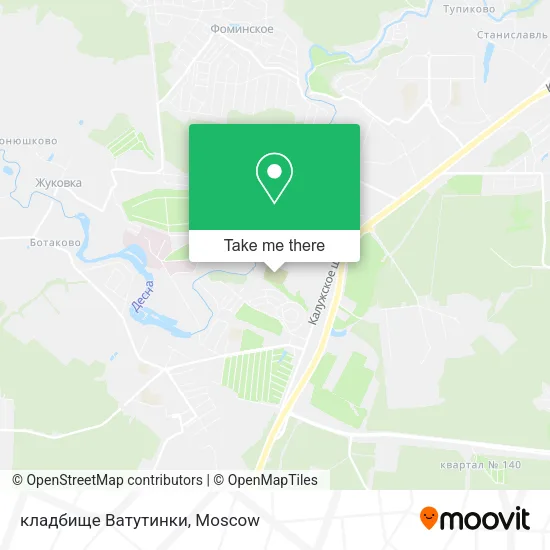 кладбище Ватутинки map