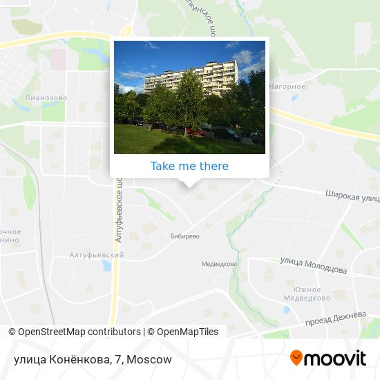 улица Конёнкова, 7 map