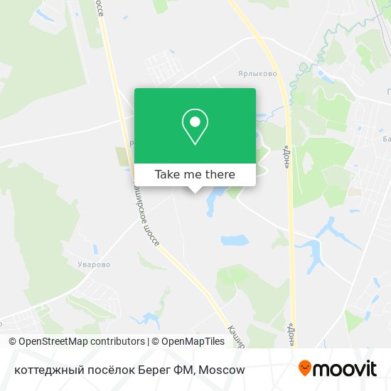 коттеджный посёлок Берег ФМ map