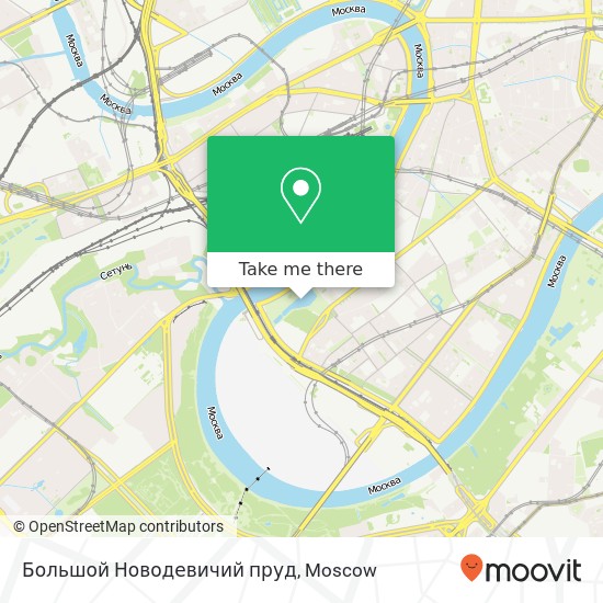 Большой Новодевичий пруд map