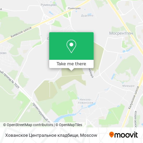Хованское Центральное кладбище map
