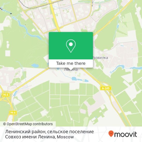 Ленинский район, сельское поселение Совхоз имени Ленина map