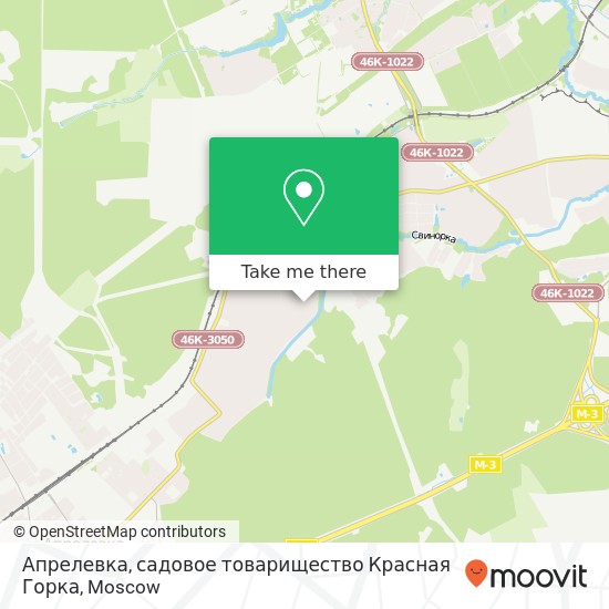 Апрелевка, садовое товарищество Красная Горка map