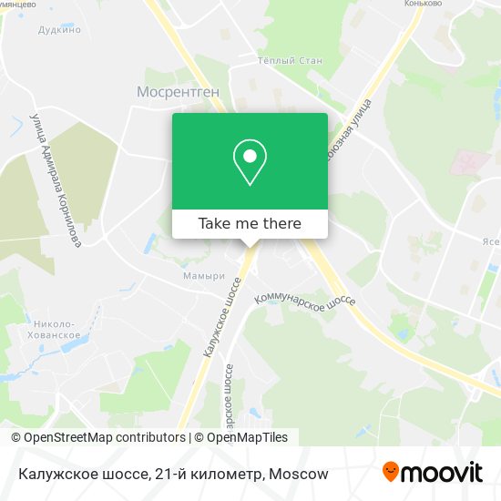 Калужское шоссе, 21-й километр map
