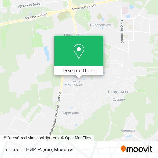 поселок НИИ Радио map