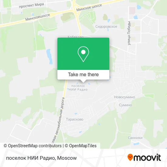 поселок НИИ Радио map
