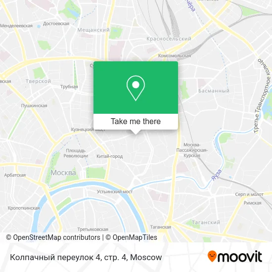Колпачный переулок 4, стр. 4 map