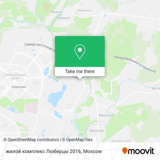 жилой комплекс Люберцы 2016 map