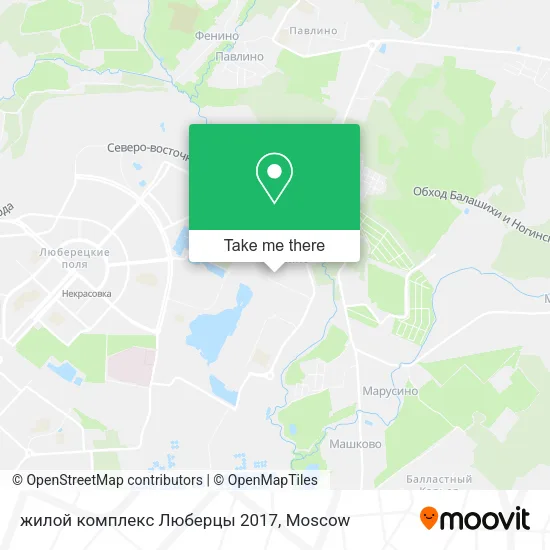 жилой комплекс Люберцы 2017 map