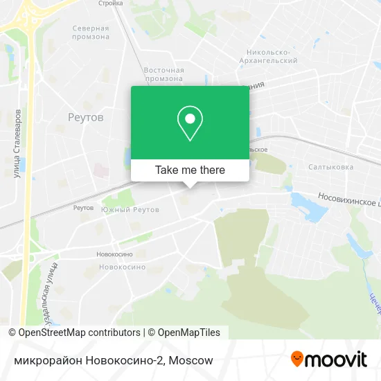 микрорайон Новокосино-2 map