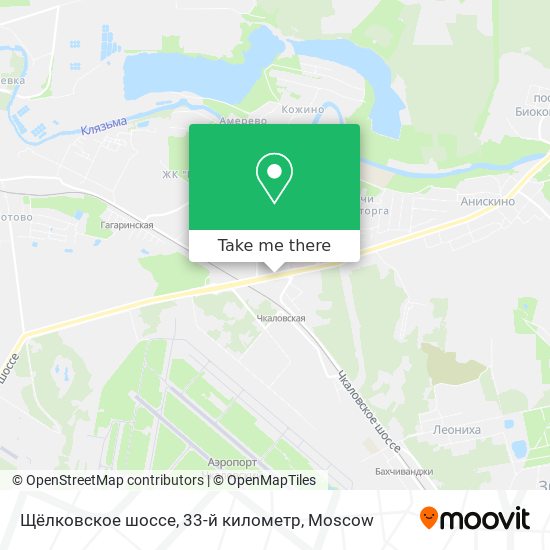Щёлковское шоссе, 33-й километр map