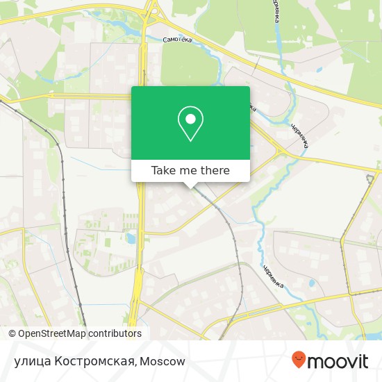 улица Костромская map