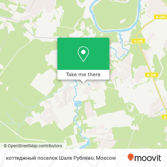 коттеджный поселок Шале Рублёво map