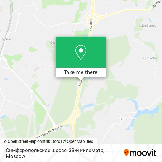 Симферопольское шоссе, 38-й километр map