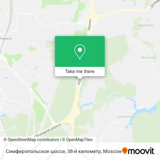 Симферопольское шоссе, 38-й километр map