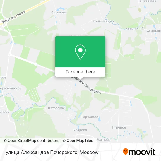 улица Александра Печерского map